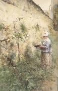 Carl Larsson The Old Wall Germany oil painting artist